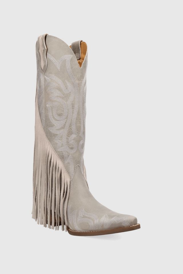 Dingo Walk West Leather Fringe Cowboy Boot #1