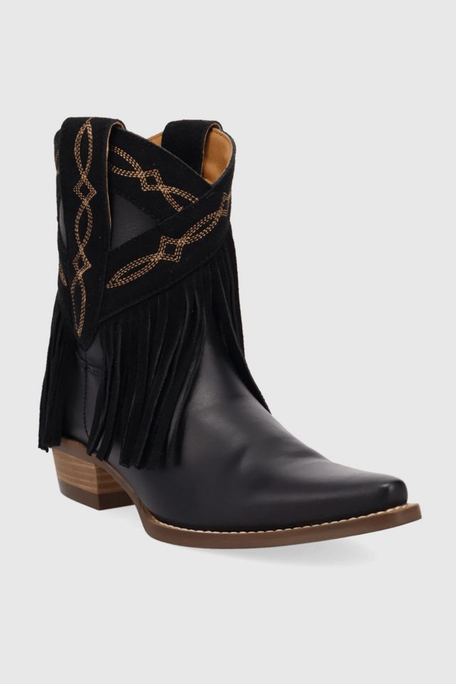 Dingo Last Ride Leather Fringe Bootie #1
