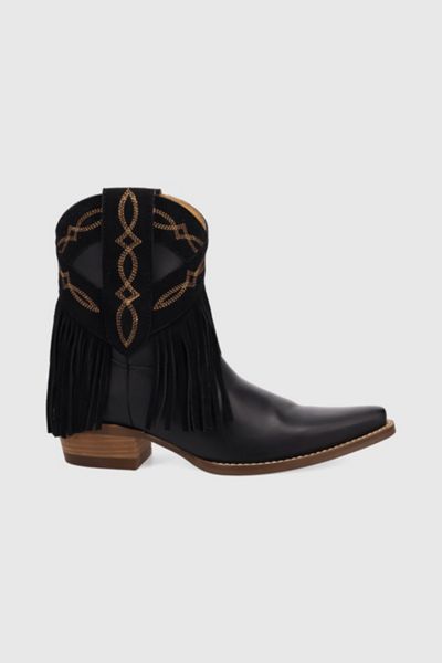 Dingo Last Ride Leather Fringe Bootie