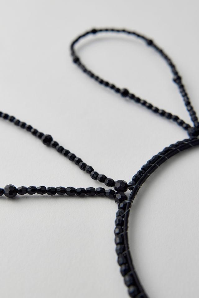 Beaded Bunny Ears Headband #1