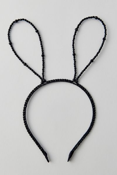 Beaded Bunny Ears Headband