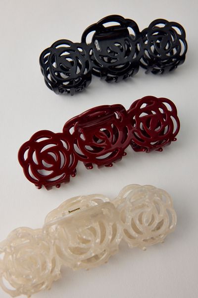 Rosette Flower Claw Clip