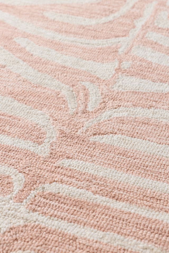 Cass Zebra Stripe Hooked Wool Rug #2