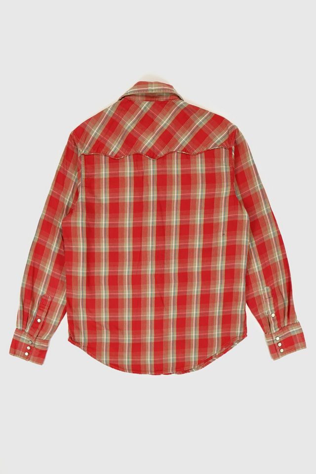 Vintage Snap Button-Down Shirt #1