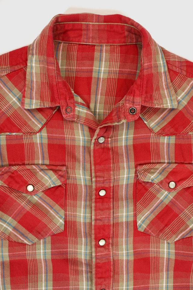 Vintage Snap Button-Down Shirt #3