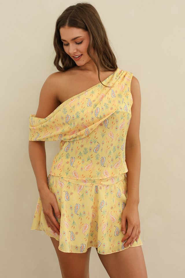 Dippin Daisys Asymmetrical Shoulder Verano Top #3