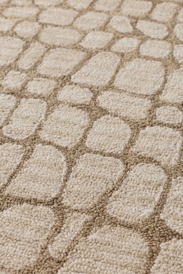 Serena Snake Print Hooked Wool Rug #2