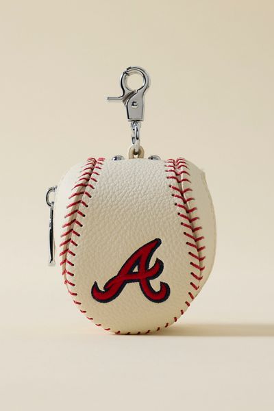 MLB Atlanta Braves Baseball Pouch Keychain