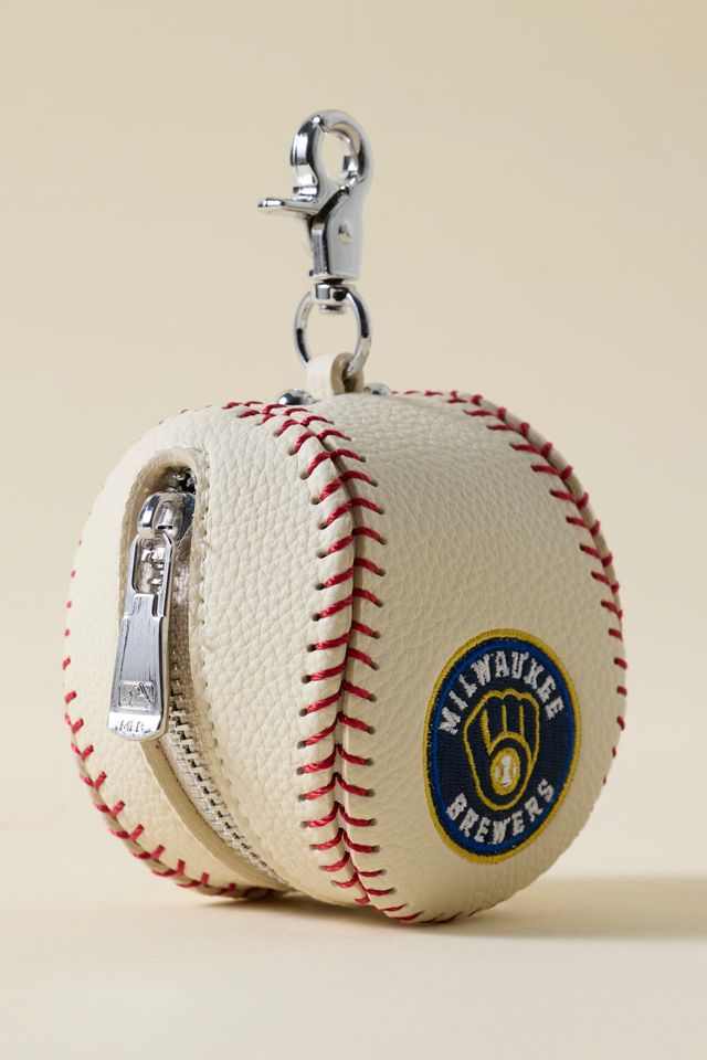 MLB Milwaukee Brewers Baseball Pouch Keychain #1