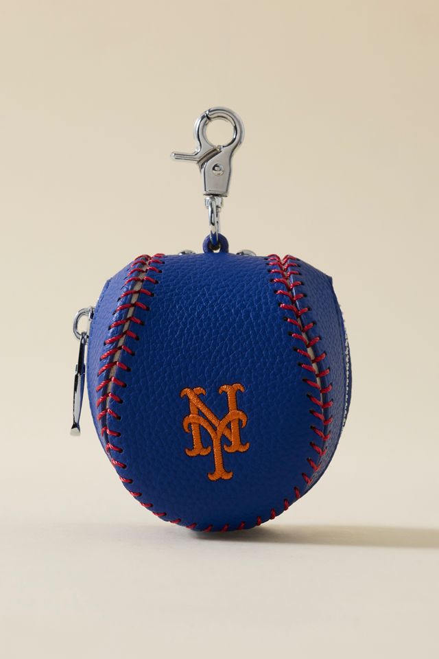 MLB New York Mets Baseball Pouch Keychain #1