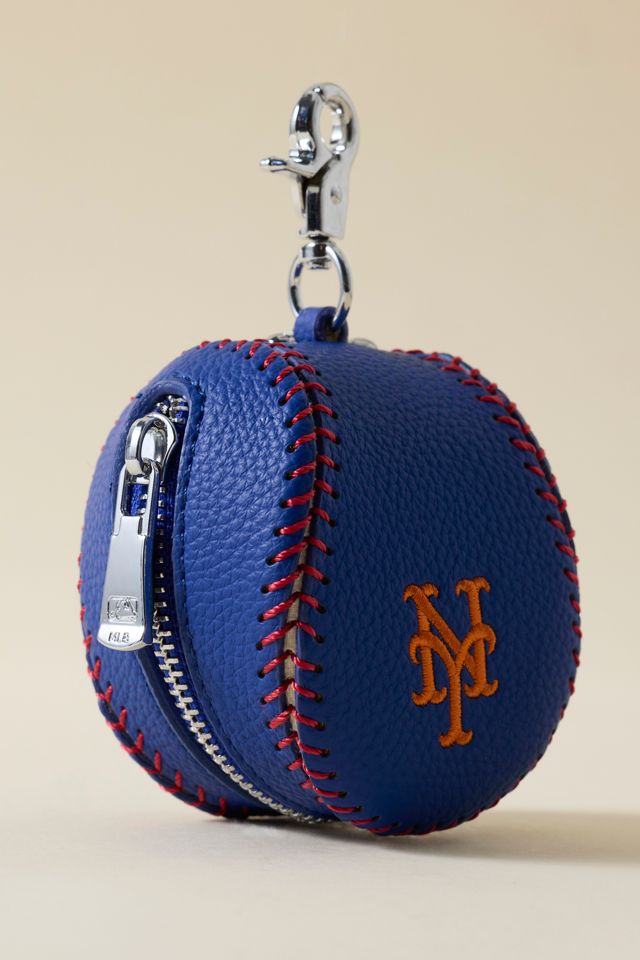 MLB New York Mets Baseball Pouch Keychain #2