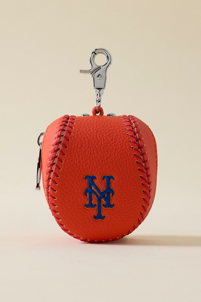 MLB New York Mets Baseball Pouch Keychain in Orange at Urban Outfitters