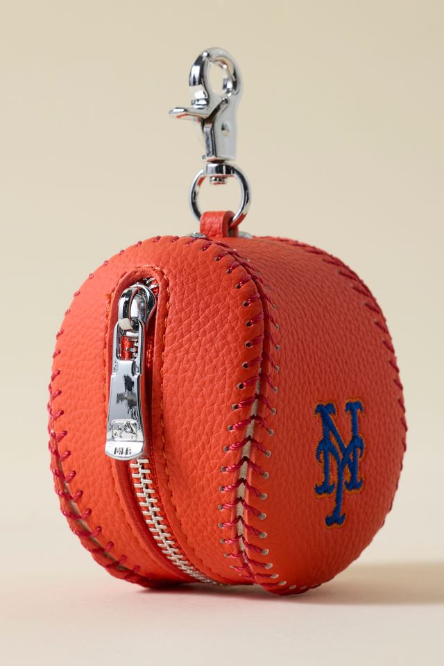 Porte-clés pochette de baseball MLB des Mets de New York #2