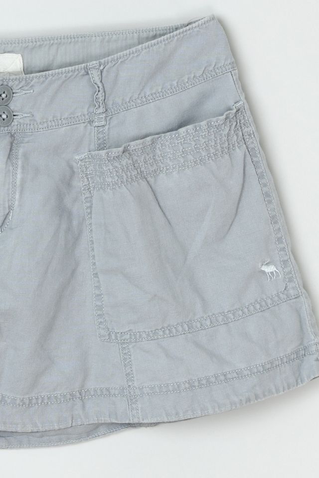 Vintage Y2k Low-Rise Cargo Micro Mini Skirt #1