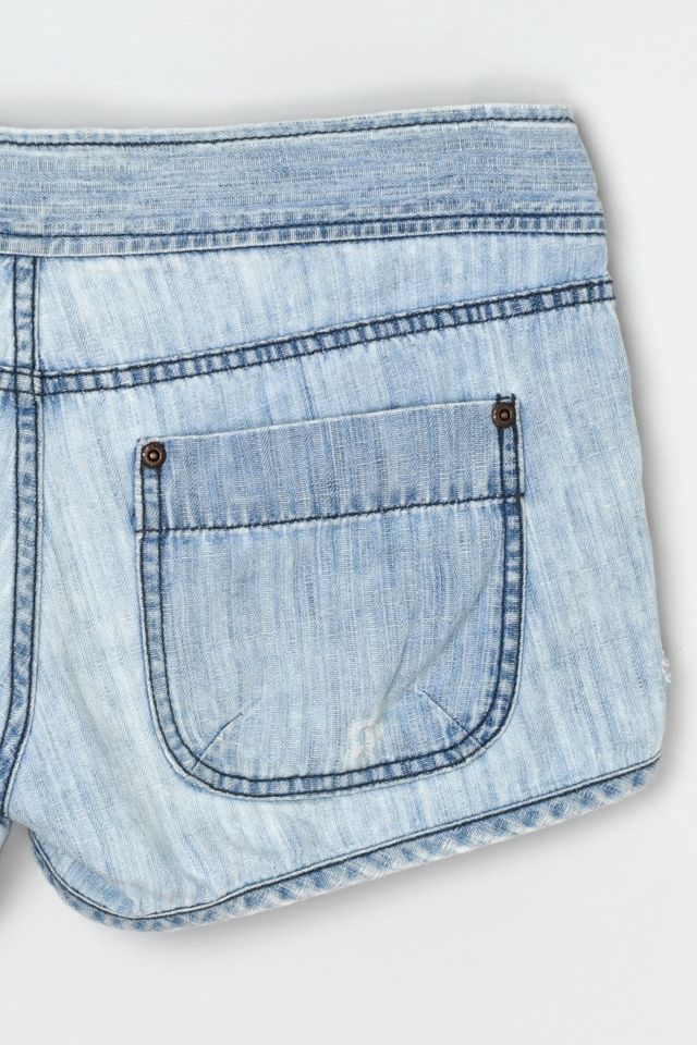 Vintage Y2k String-Tie Low Rise Denim Shorts #3