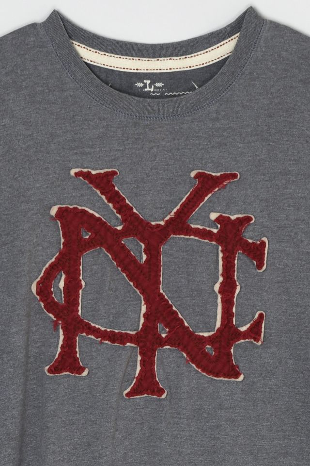 Vintage Y2k N.Y.C. Stitched-Letters T-Shirt #1