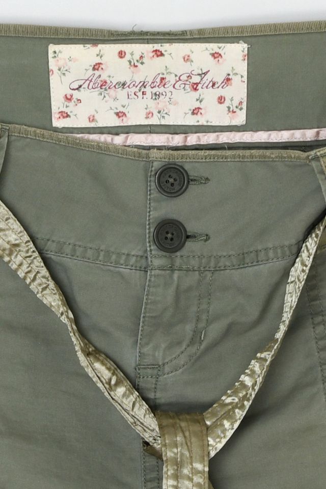 Vintage Y2k Abercrombie & Fitch Cargo Micro Mini Skirt with Tied Belt #4