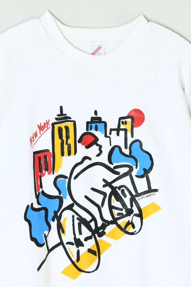 Vintage 90s New York Raglan Sweatshirt #1