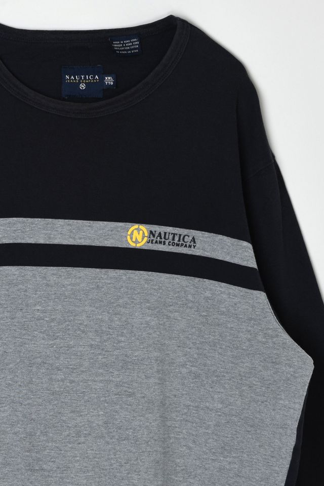 Vintage Y2k Nautica Jeans Company Striped Sweatshirt #1