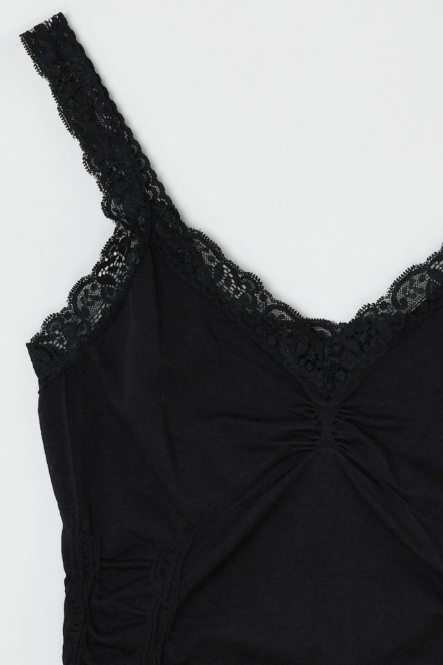 Vintage Y2k Lace-Edged Ruched Top #2