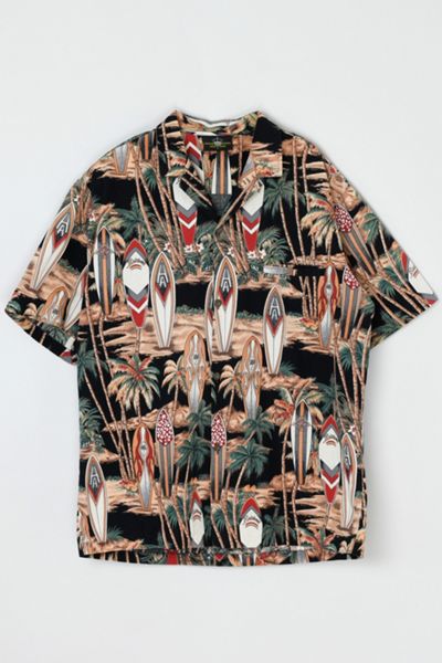 Vintage 90s Boards & Palms Hawaiian Shirt
