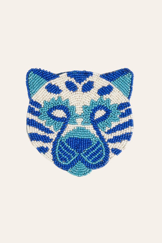 Zsa Zsa Zsu Dadri Beaded Tiger Coaster #1