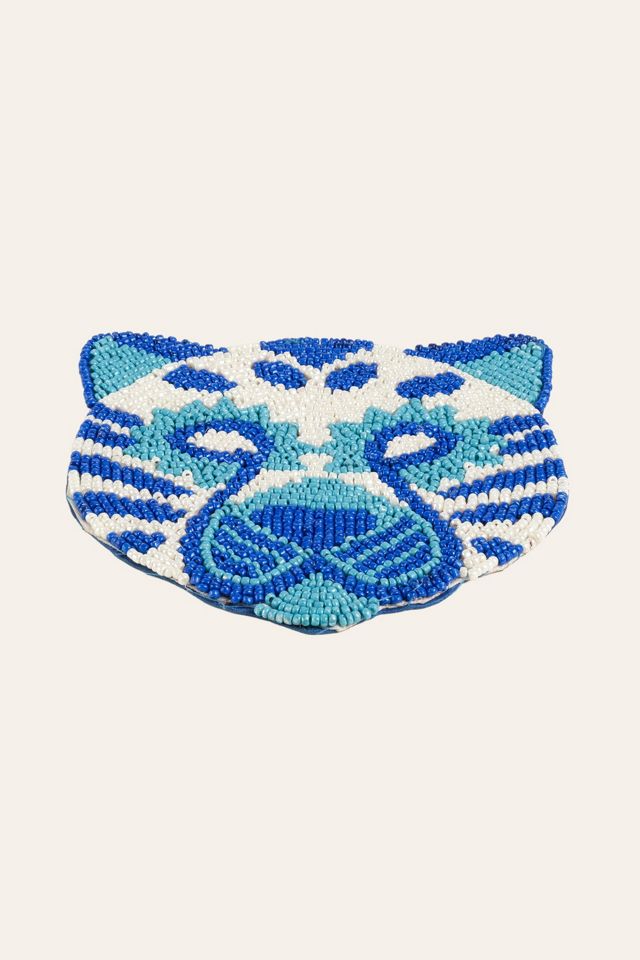 Zsa Zsa Zsu Dadri Beaded Tiger Coaster #2