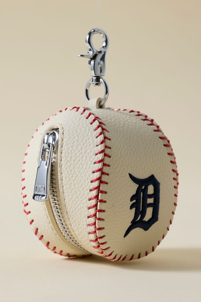 MLB Detroit Tigers Baseball Pouch Keychain #2