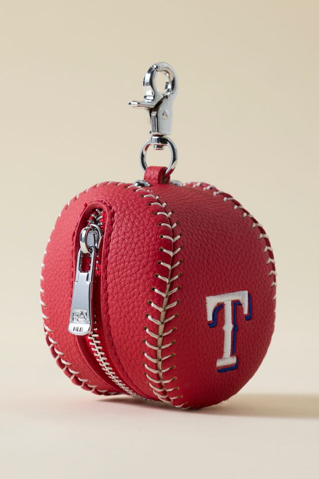 MLB Texas Rangers Baseball Pouch Keychain #1