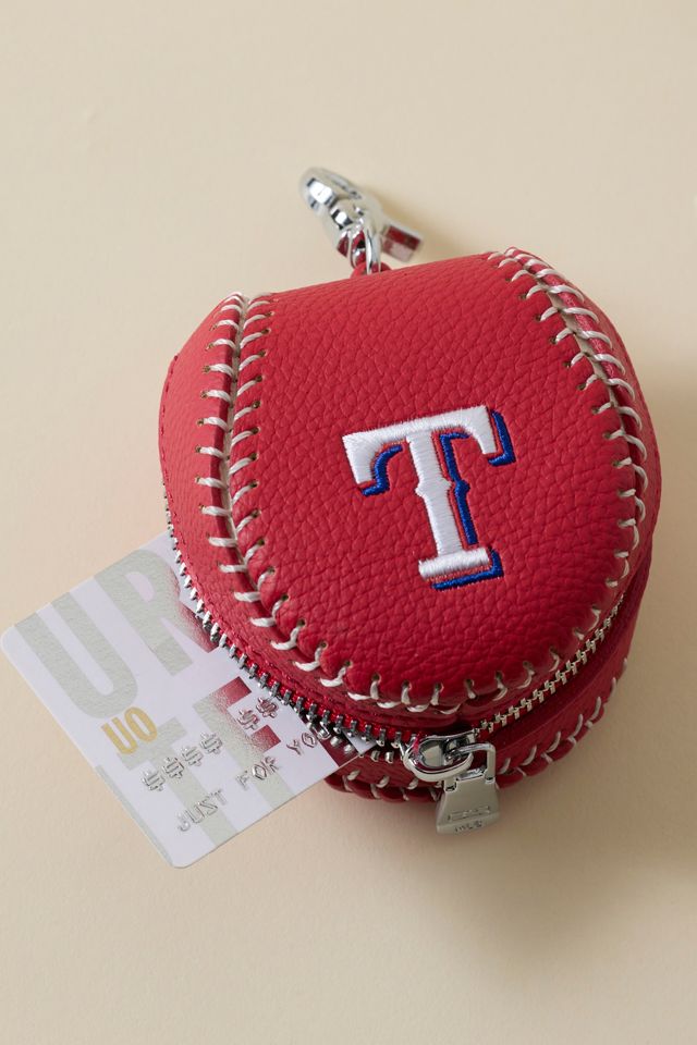 MLB Texas Rangers Baseball Pouch Keychain #3