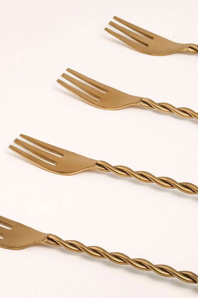 Zsa Zsa Zsu Rampur Steel Dessert Fork Set #2