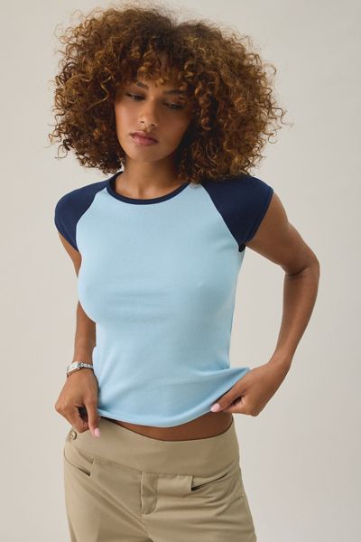 BDG Most Loved Cotton Short Sleeve Raglan Tee