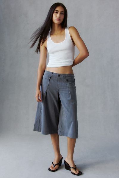 Pantalon culotte taille basse Suited Up BDG