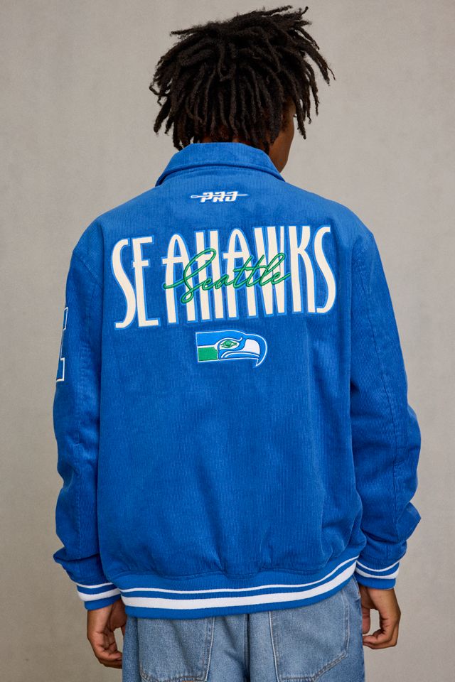 Pro Standard NFL Seattle Seahawks Corduroy Varsity Jacket #4