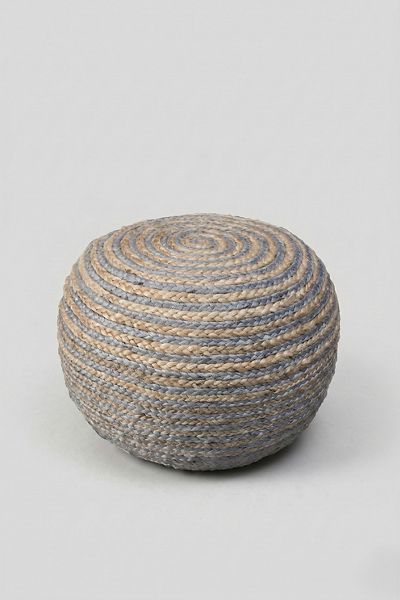 Tulum Round Jute Floor Pouf