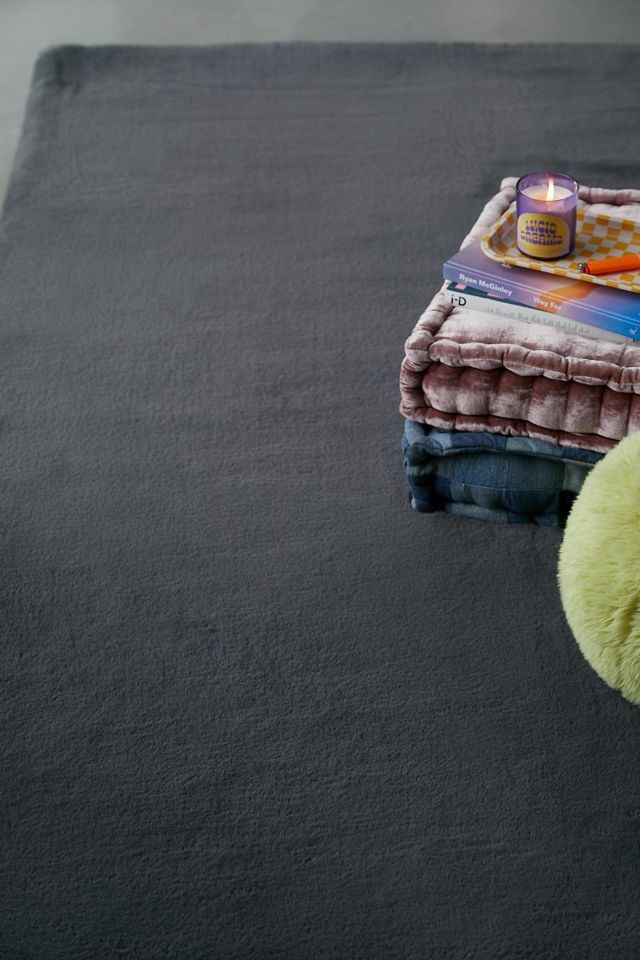 Melody Faux Rabbit Fur Rug #1