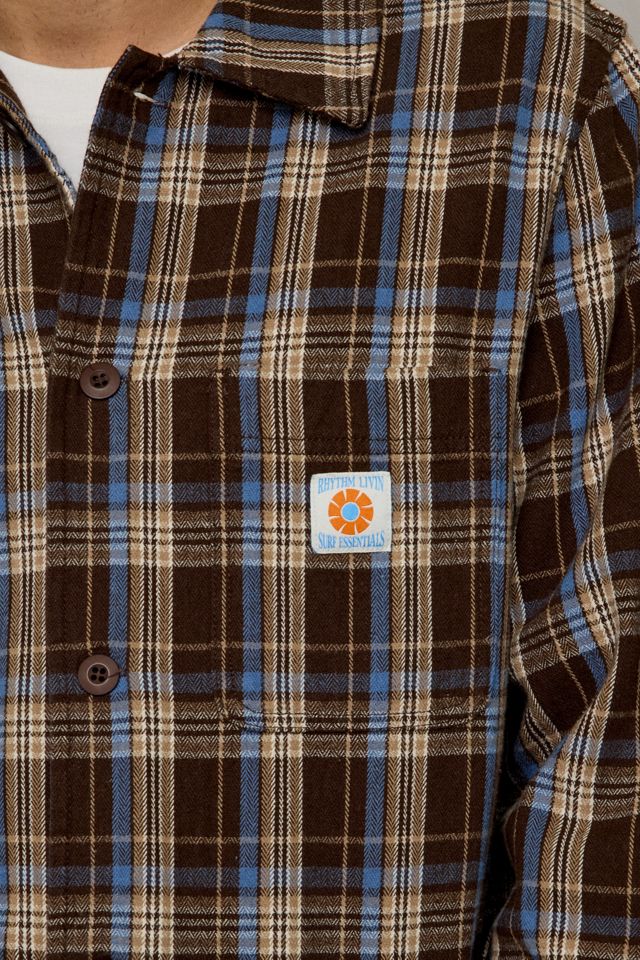 Rhythm Alex Check Pattern Long Sleeve Shirt #2