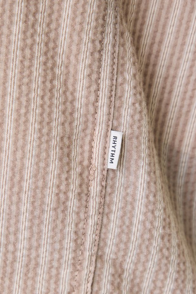 Rhythm Floragraph Textured Stripe Short Sleeve Shirt #4