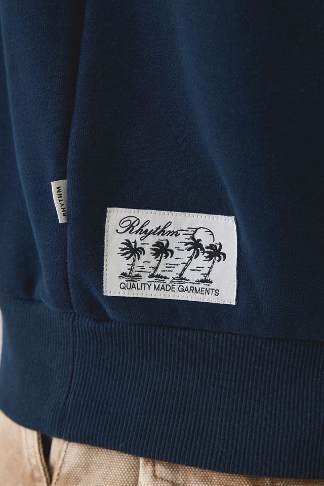 Rhythm Pacific Vintage Fleece Polo Sweatshirt #3
