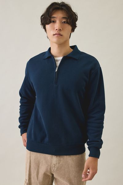 Rhythm Pacific Vintage Fleece Polo Sweatshirt