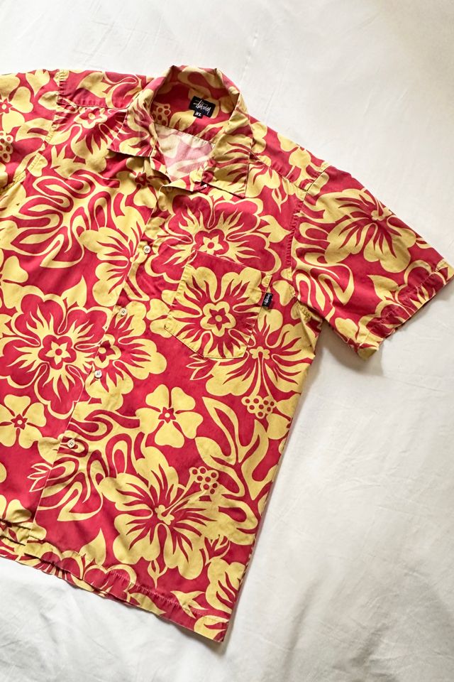 Vintage Stussy Hibiscus Floral Souvenir Shirt #1