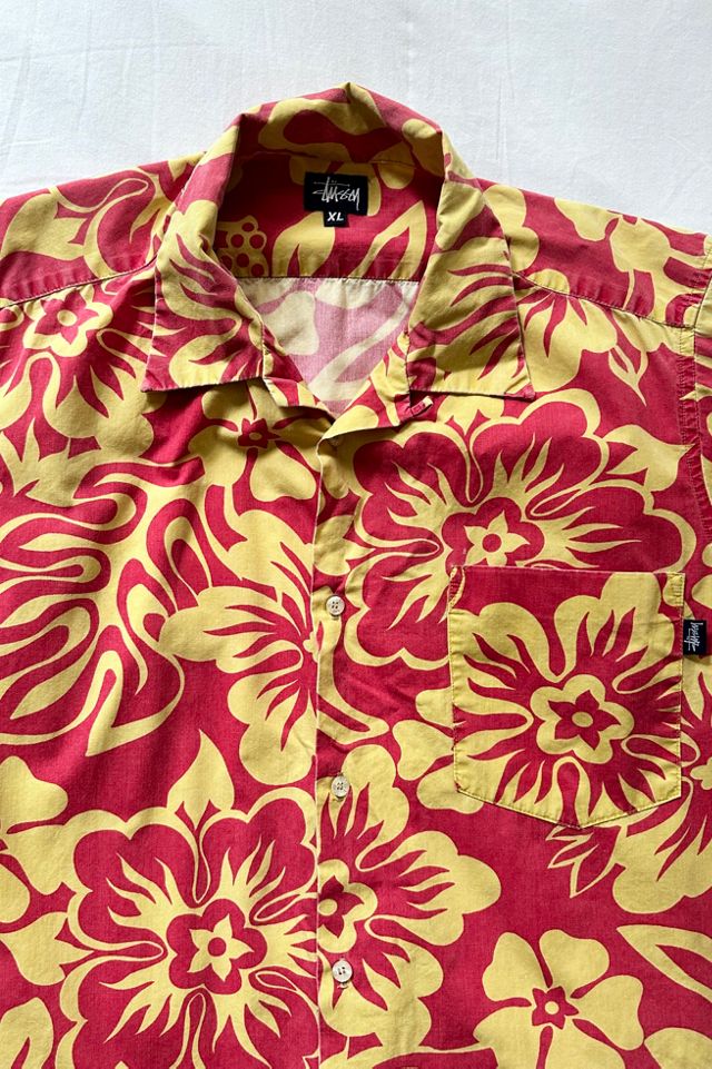 Vintage Stussy Hibiscus Floral Souvenir Shirt #2