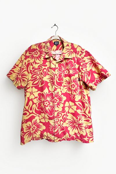 Vintage Stussy Hibiscus Floral Souvenir Shirt
