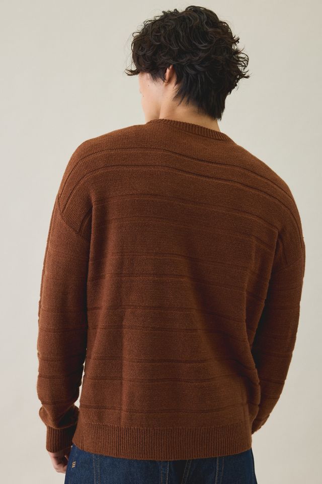 Rhythm Jackson Stripe Knit Crew Neck Sweater #1
