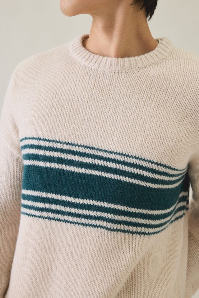 Rhythm Strata Stripe Knit Crew Neck Sweater #2