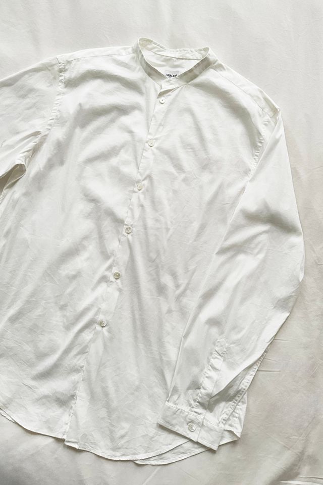 Vintage Armani Collezioni Banded Collar Shirt #2