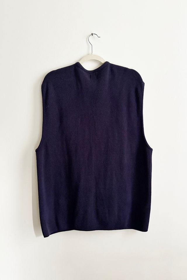 Vintage GAP Cotton Rib Navy Sweater Vest #3