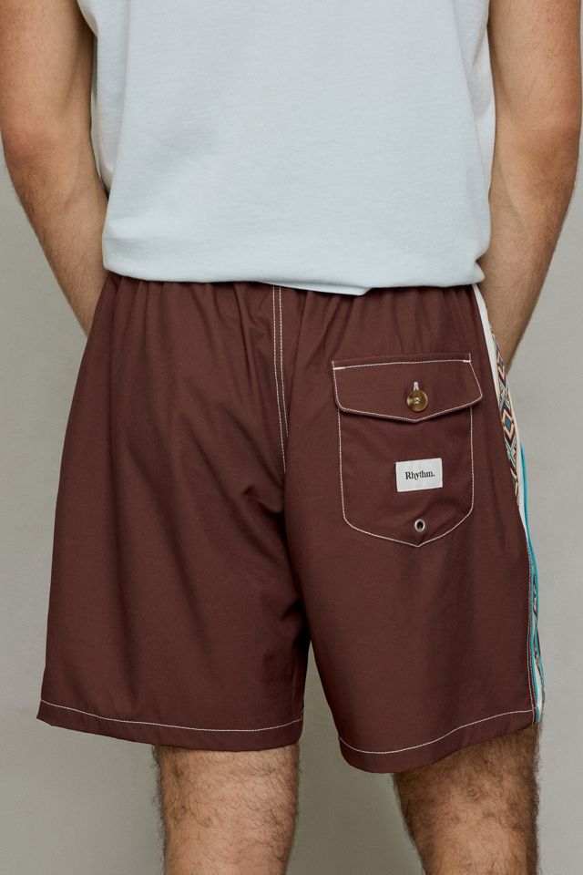 Rhythm Panel Stripe Beach Shorts #1