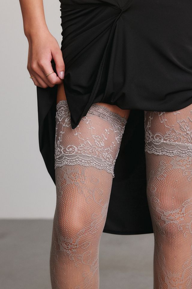 Sheer Lace Over-The-Knee Socks #1