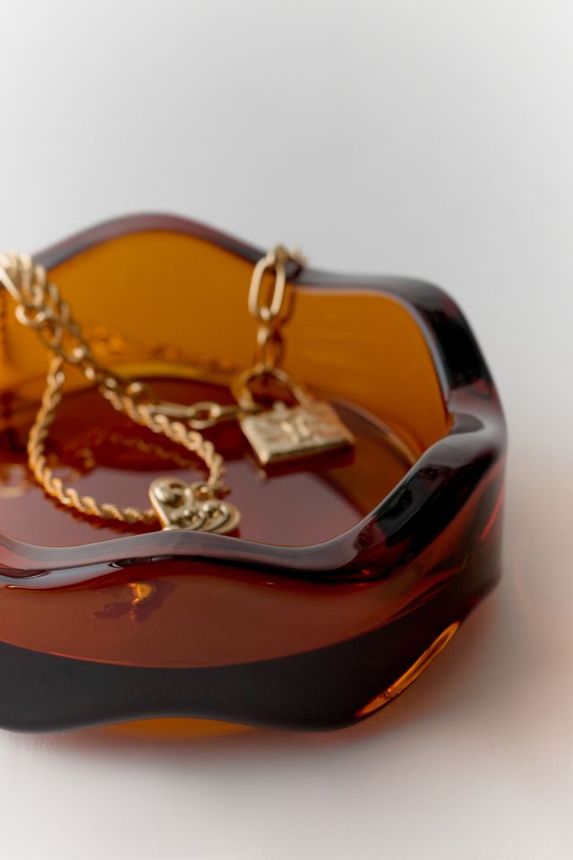 Yew Yew Wavy Glass Ashtray #2